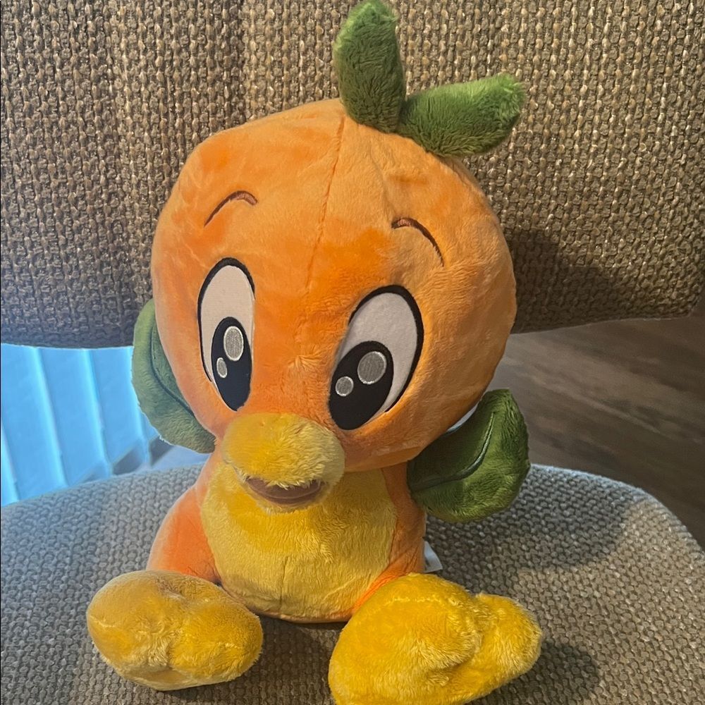 #1099**Orange and Green Plush Toy for Small Pets - Picture 2 of 7